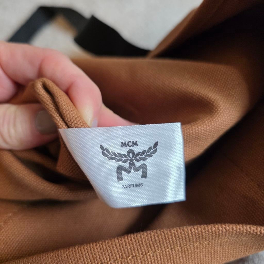 MCM Brown & Black Canvas Tote Bag - Picture 9 of 10